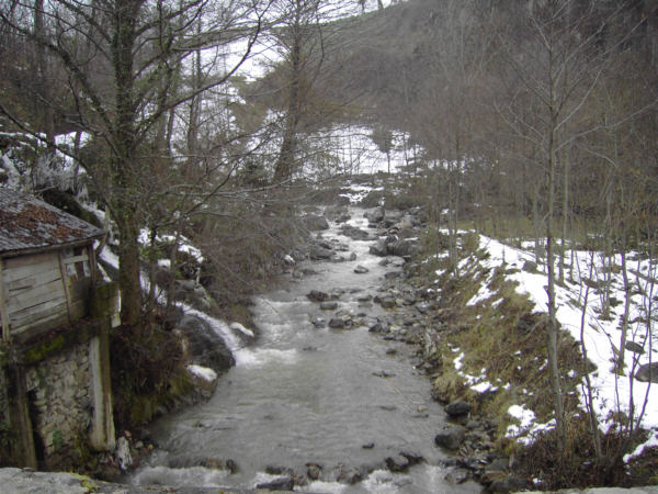 Kalemena-Bach im Winter